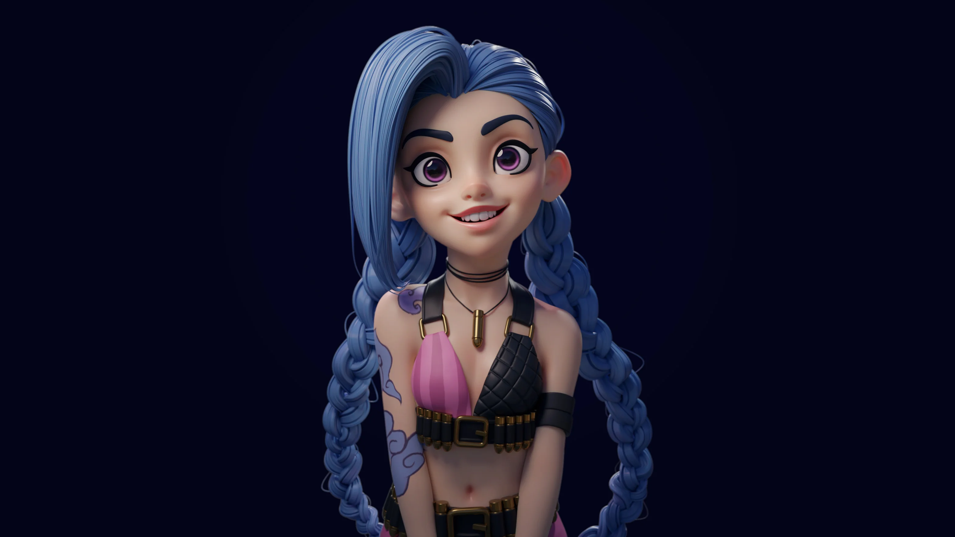 Jinx character artwork by DannyMac3d